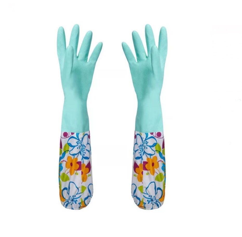 5 Pares De Guantes Para Lavar Platos Y Lavar Ropa.