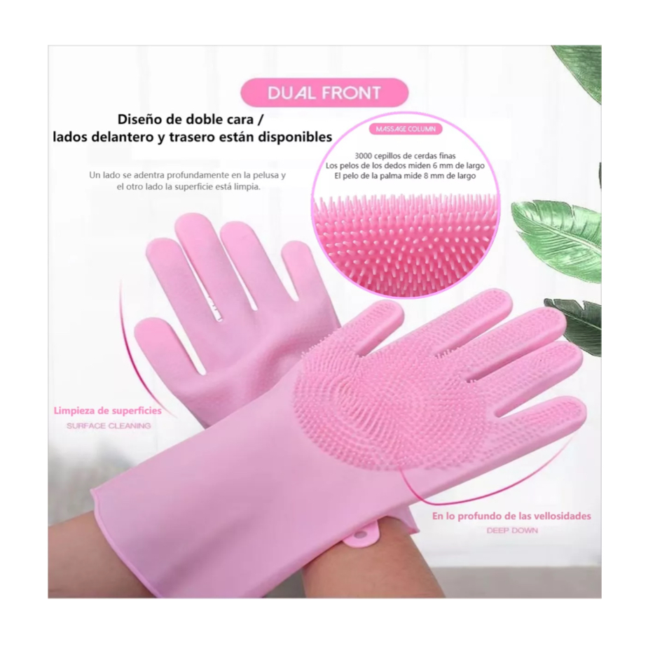 2 Pares Guantes Mágicos Limpieza Multiusos .