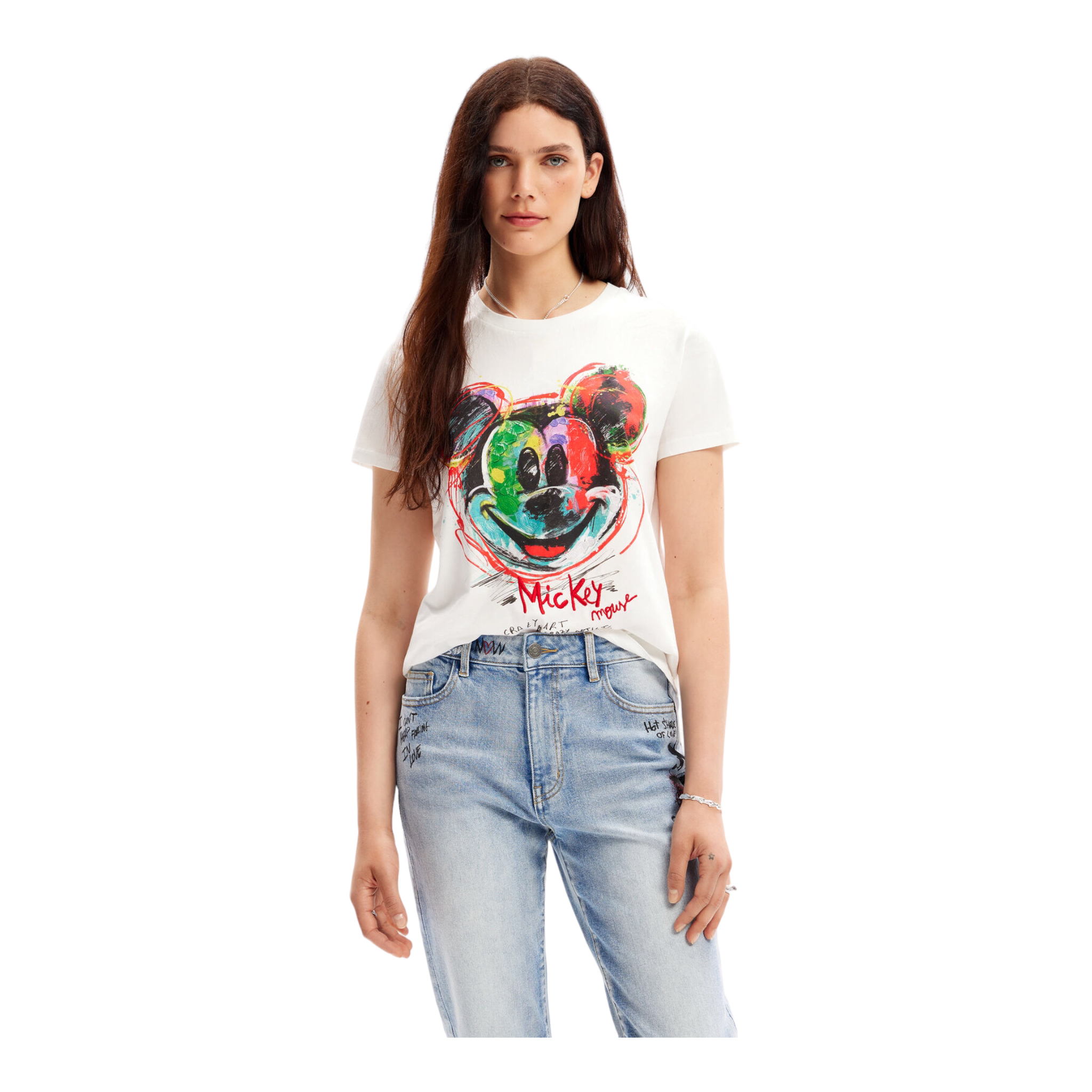 Playera mickey blanco DESIGUAL .