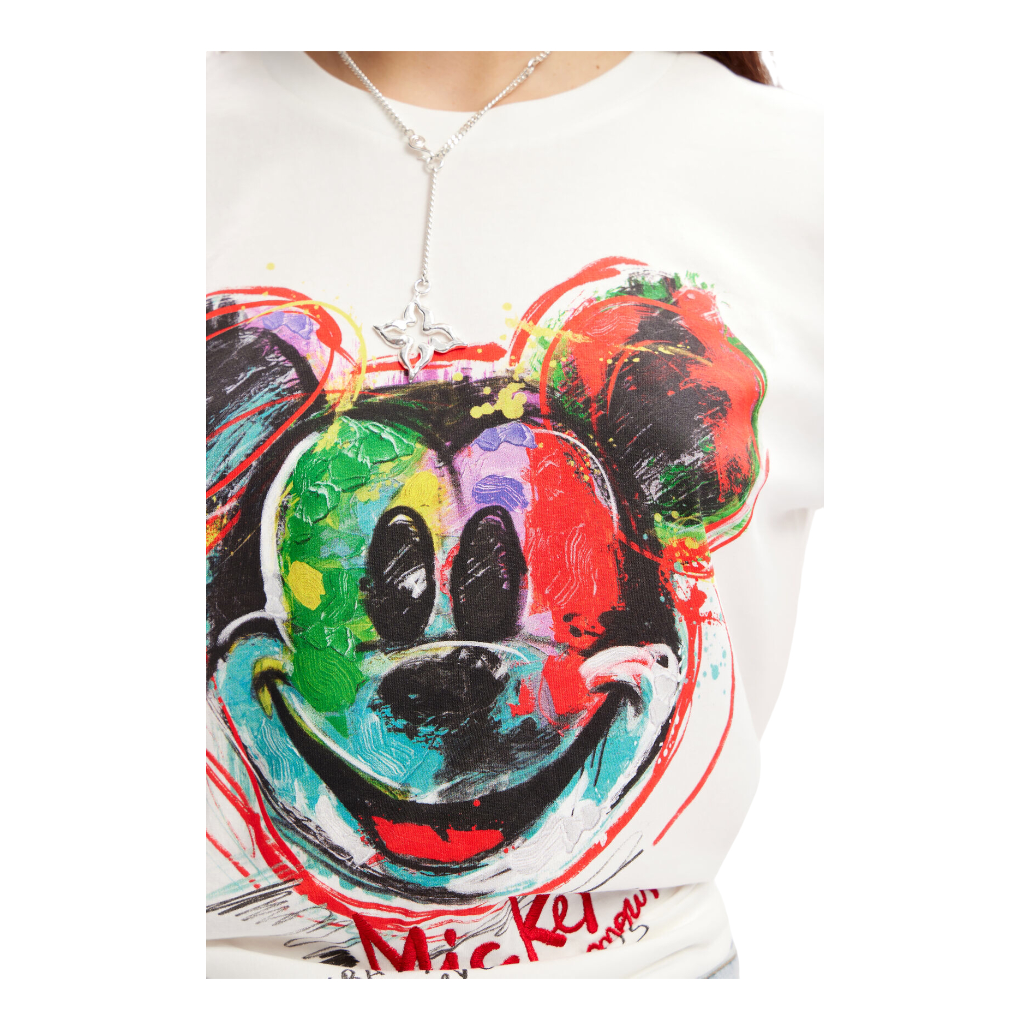 Playera mickey blanco DESIGUAL .