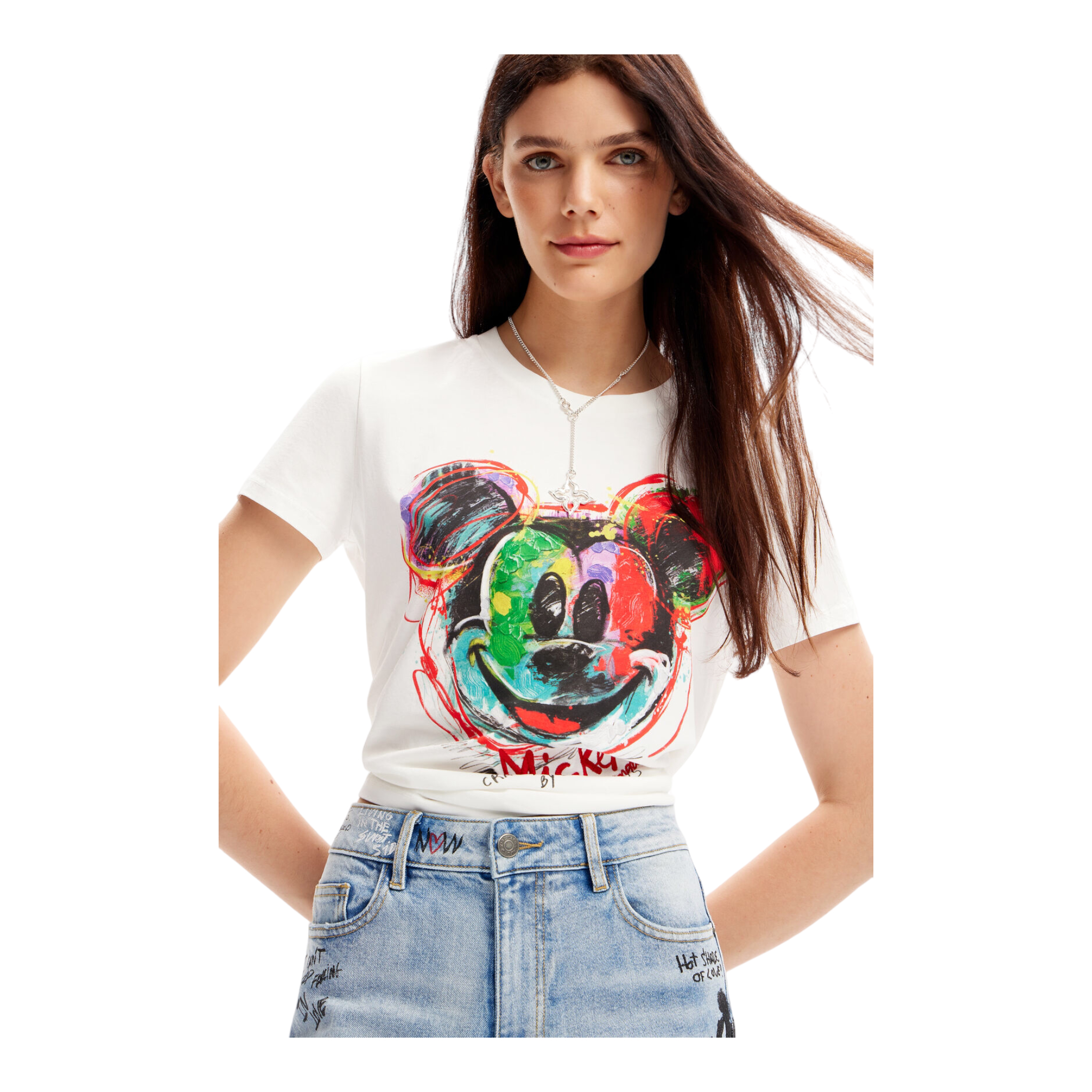 Playera mickey blanco DESIGUAL .