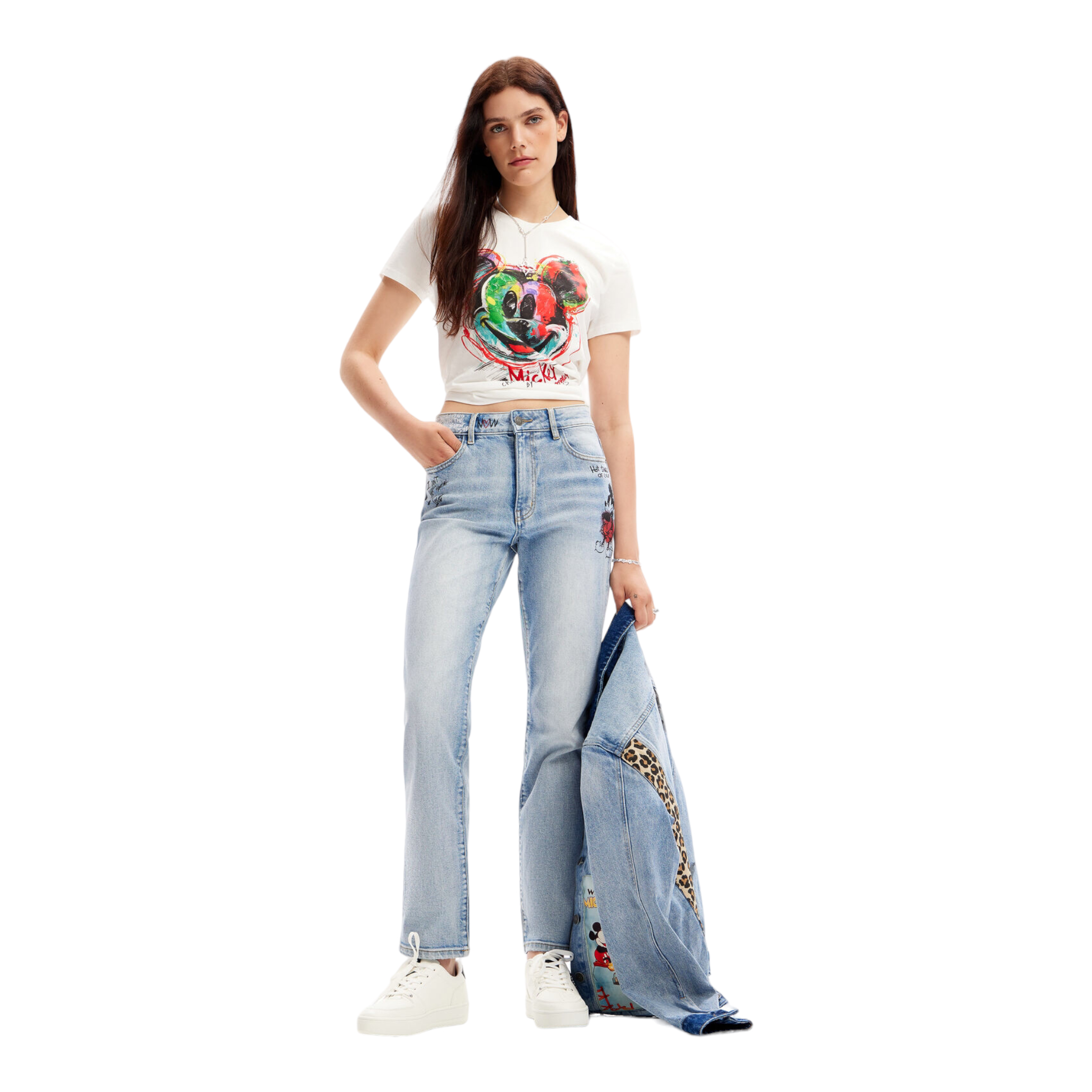 Playera mickey blanco DESIGUAL .