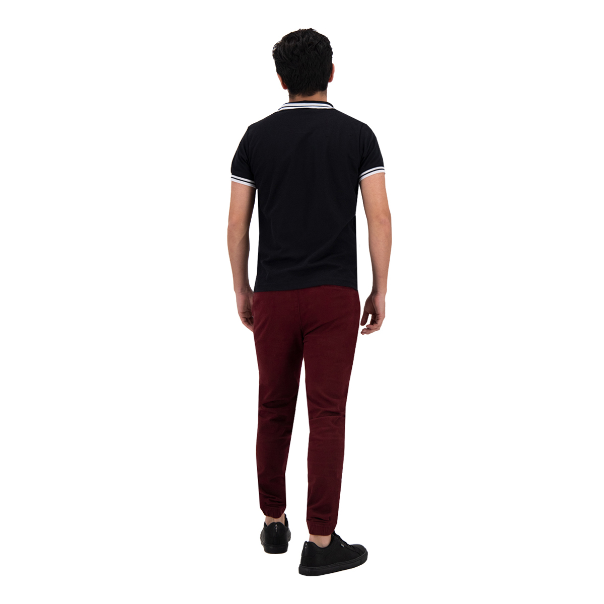 Pantalón Jogger de Gabardina Premium Holstone Para Hombre - Vino.