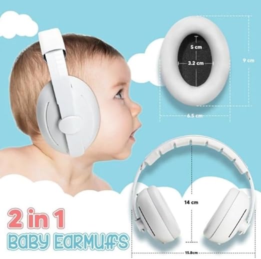 A Orejeras Antiruido para Niños, Vantisan Protector Profesional Auditivo de Longitud Ajustable, Orejeras de reducción de ruido para niños pequeños y niños para bebés evitan daños auditivos y mejoran.
