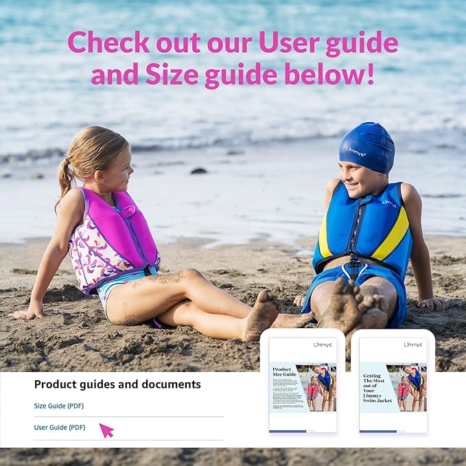 Limmys Chaleco de Natación de Neopreno de la Marca Premium para Niños - Flotador para el Aprendizaje de la Natación Ideal para Niños - Incluye una Bolsa con Cordón Extra.