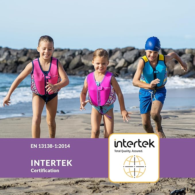 Limmys Chaleco de Natación de Neopreno de la Marca Premium para Niños - Flotador para el Aprendizaje de la Natación Ideal para Niños - Incluye una Bolsa con Cordón Extra.