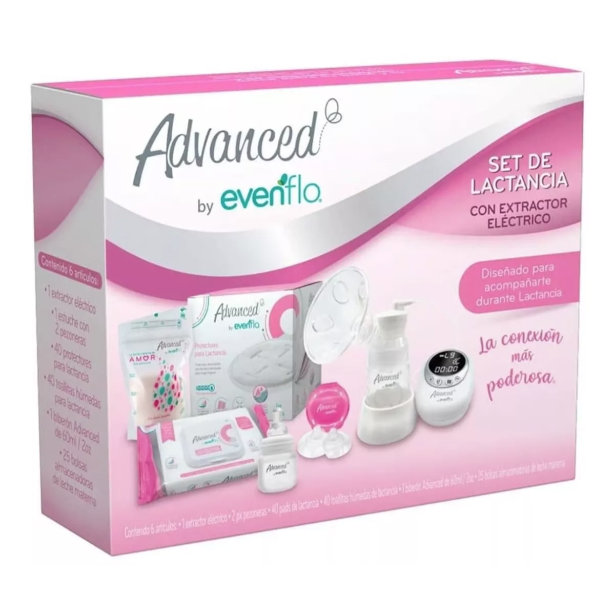 Set De Lactancia Con Extractor Eléctrico Advanced Evenflo.
