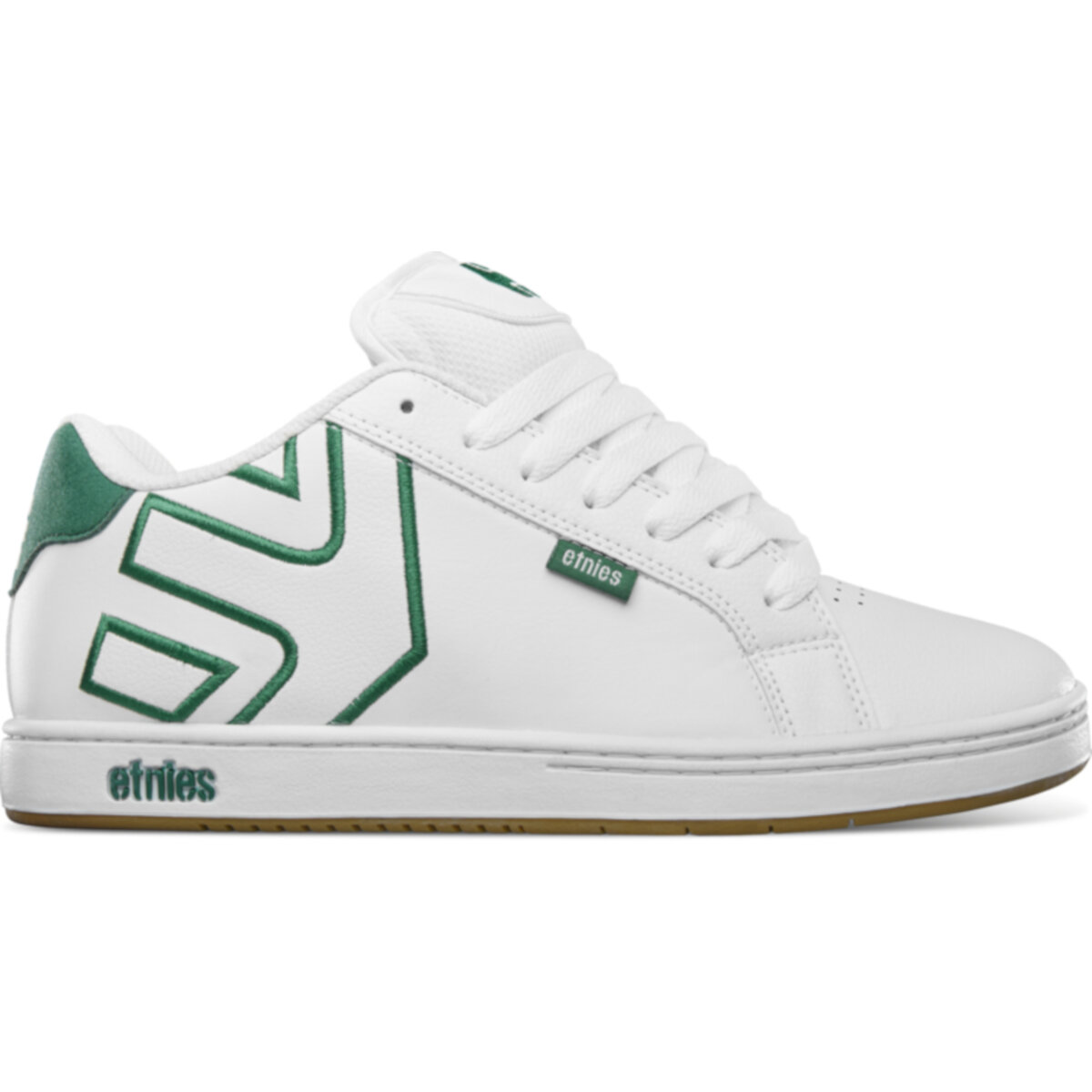 Tenis ETNIES FADER WHITE GREEN 167 para Skateboarding.