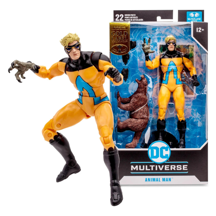DC Multiverse The Human Zoo Animal Man Gold Label - McFarlane Toys.