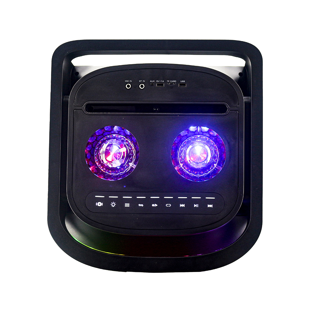 Bocina Inalámbrica  Power Block Pro STF 12" pulgadas 5hrs uso 80W función TWS ruedas de transporte