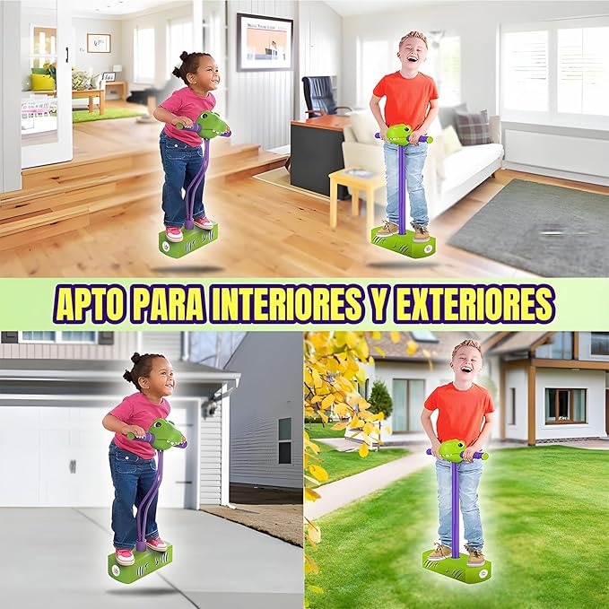 MACK222 Pogo Stick, Pogo Jumper, Foam Pogo Jumper, Palo de Pogo, Sritob pogo para niños, Un Gran Regalo para niños de 3 a 12 años, los Adultos también Pueden Jugar con él.