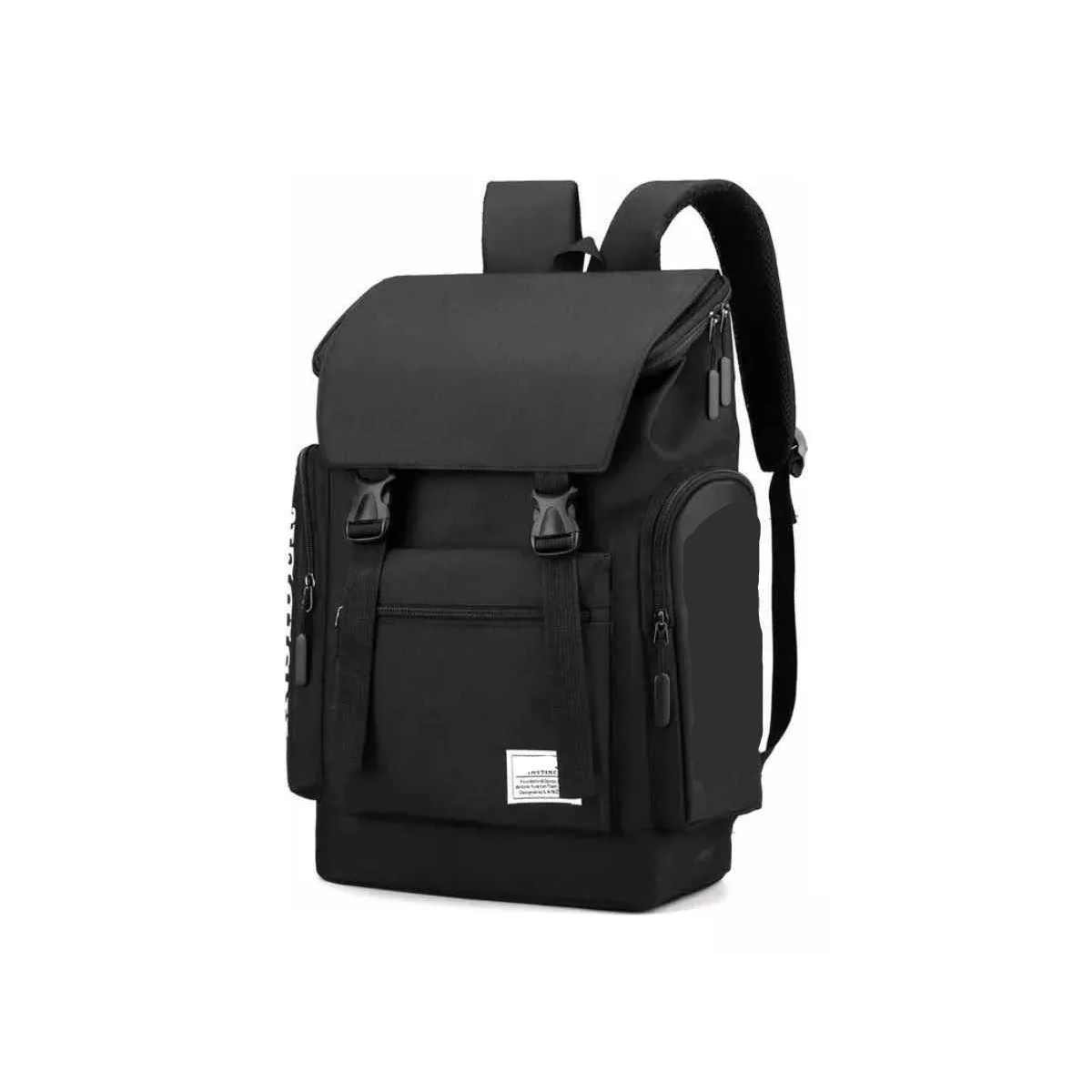 Mochila Back Pack Broche Antirrobo Casual Gym Negro Diseño Impermeable.