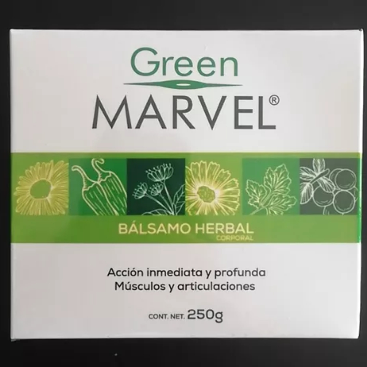 Green Marvel Pomada Aux En Dolores Musculares Y Articulares - 250g.