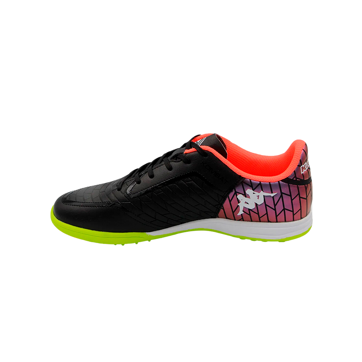 Tenis Futbol Rapido Turf Kappa Kombat Player Base TG Hombre Negro/Amarillo.