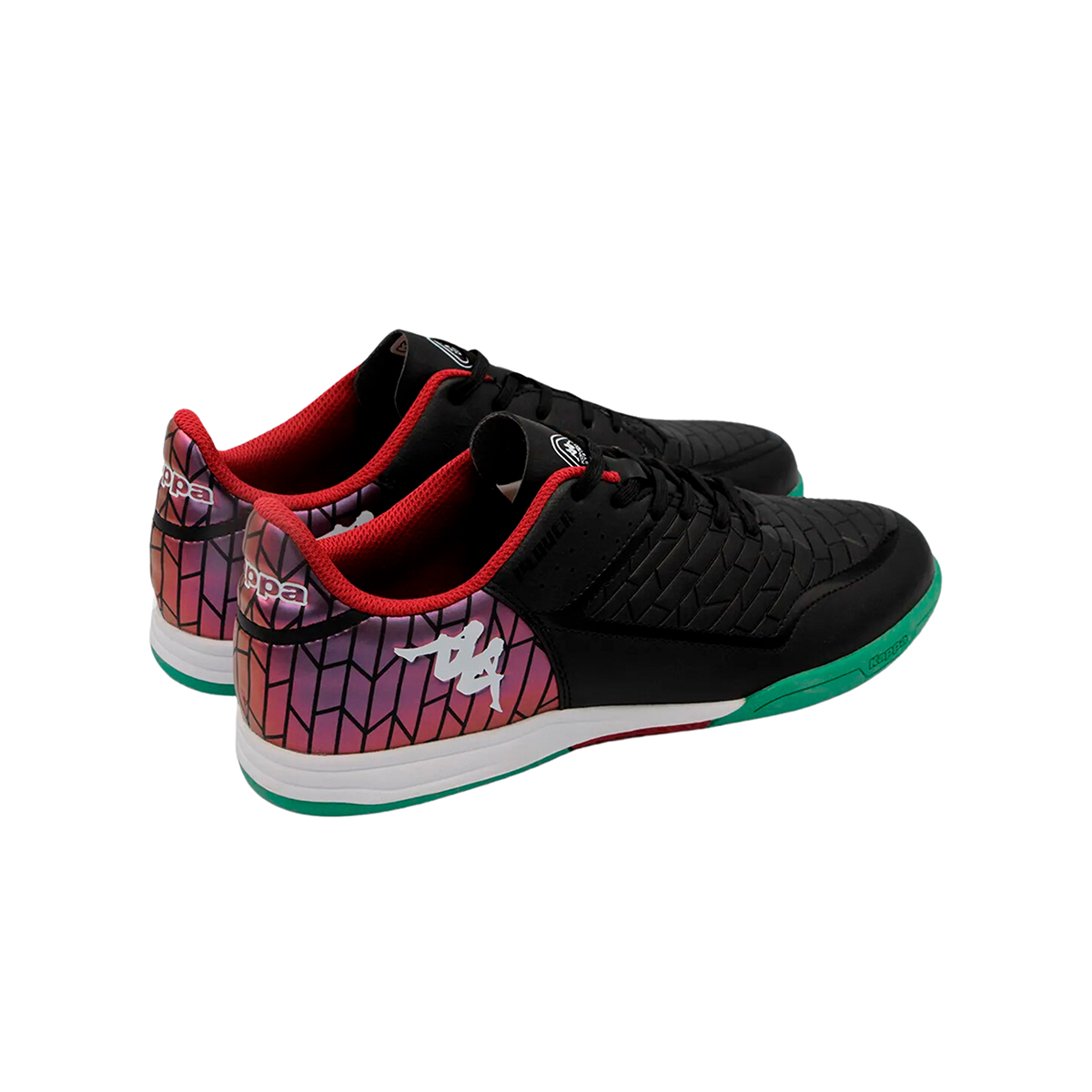 Tenis Futbol Sala Indoor Kappa Kombat Player Base IC Hombre Negro/Verde.