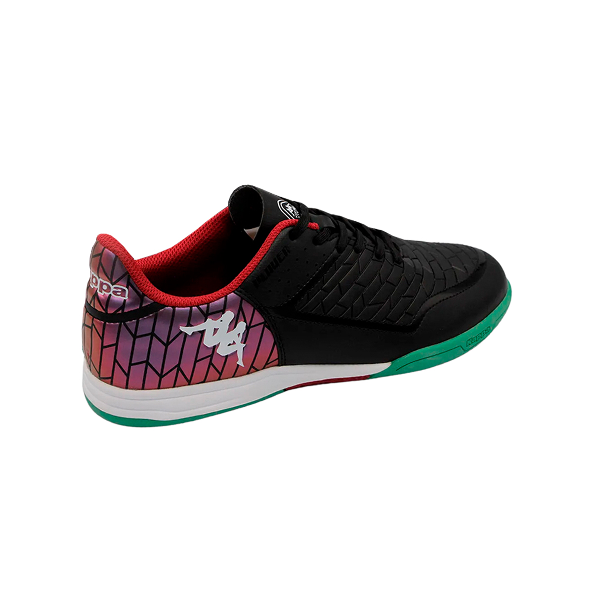 Tenis Futbol Sala Indoor Kappa Kombat Player Base IC Hombre Negro/Verde.