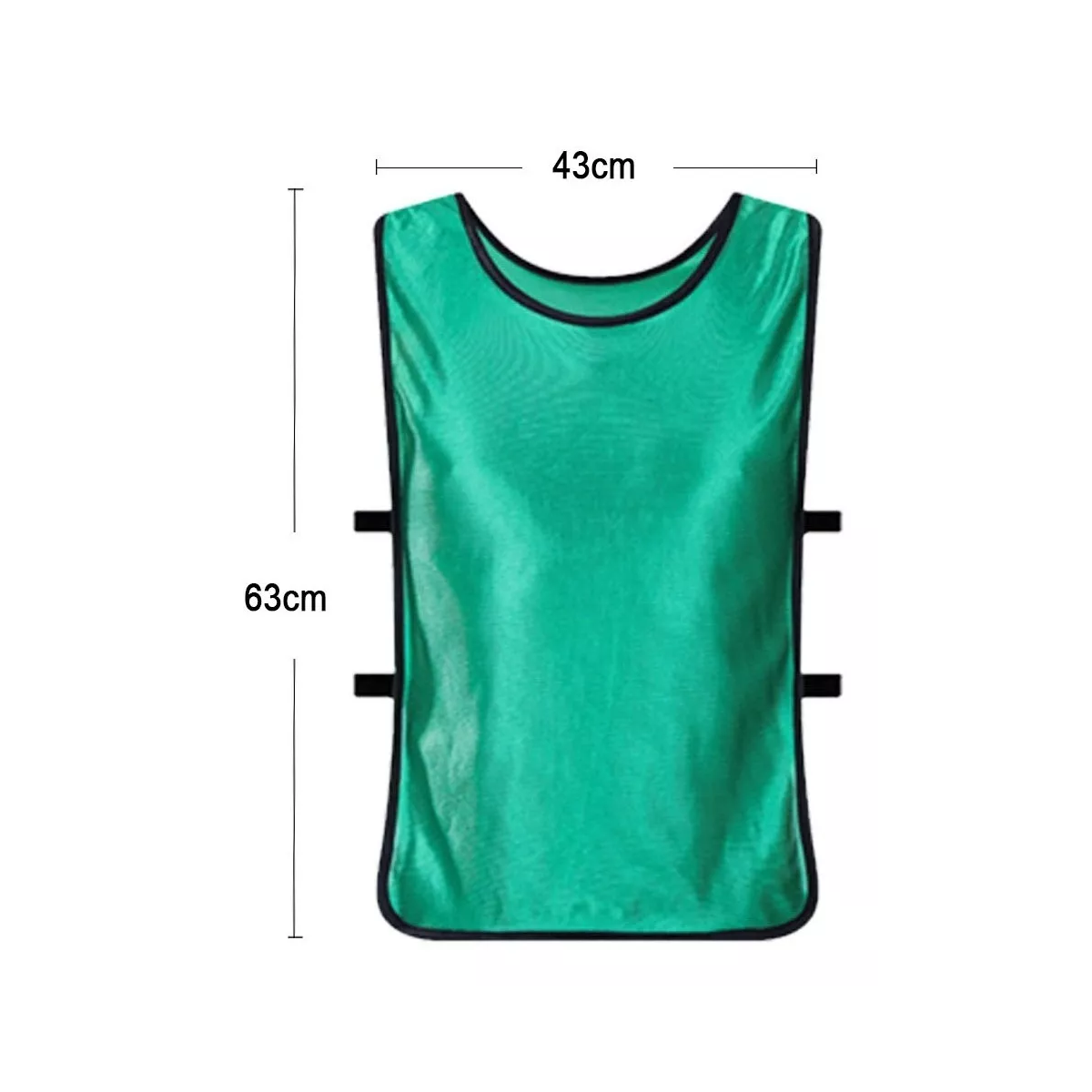 10pz Casacas Chaleco Entrenamiento Deportivo Futbol Adultos Verde Flourecente.