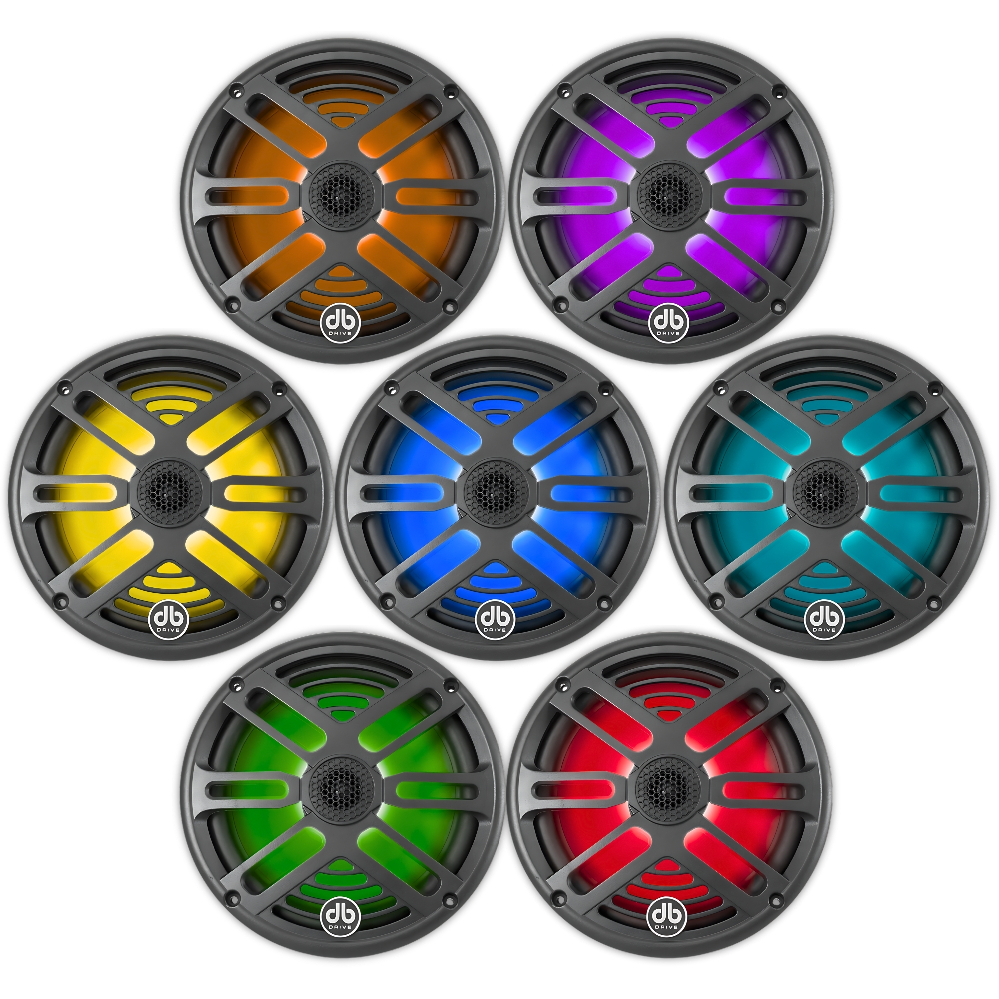 Bocinas Marinas Db Drive Aps8rgb 8 350 Watts Led Rzr .