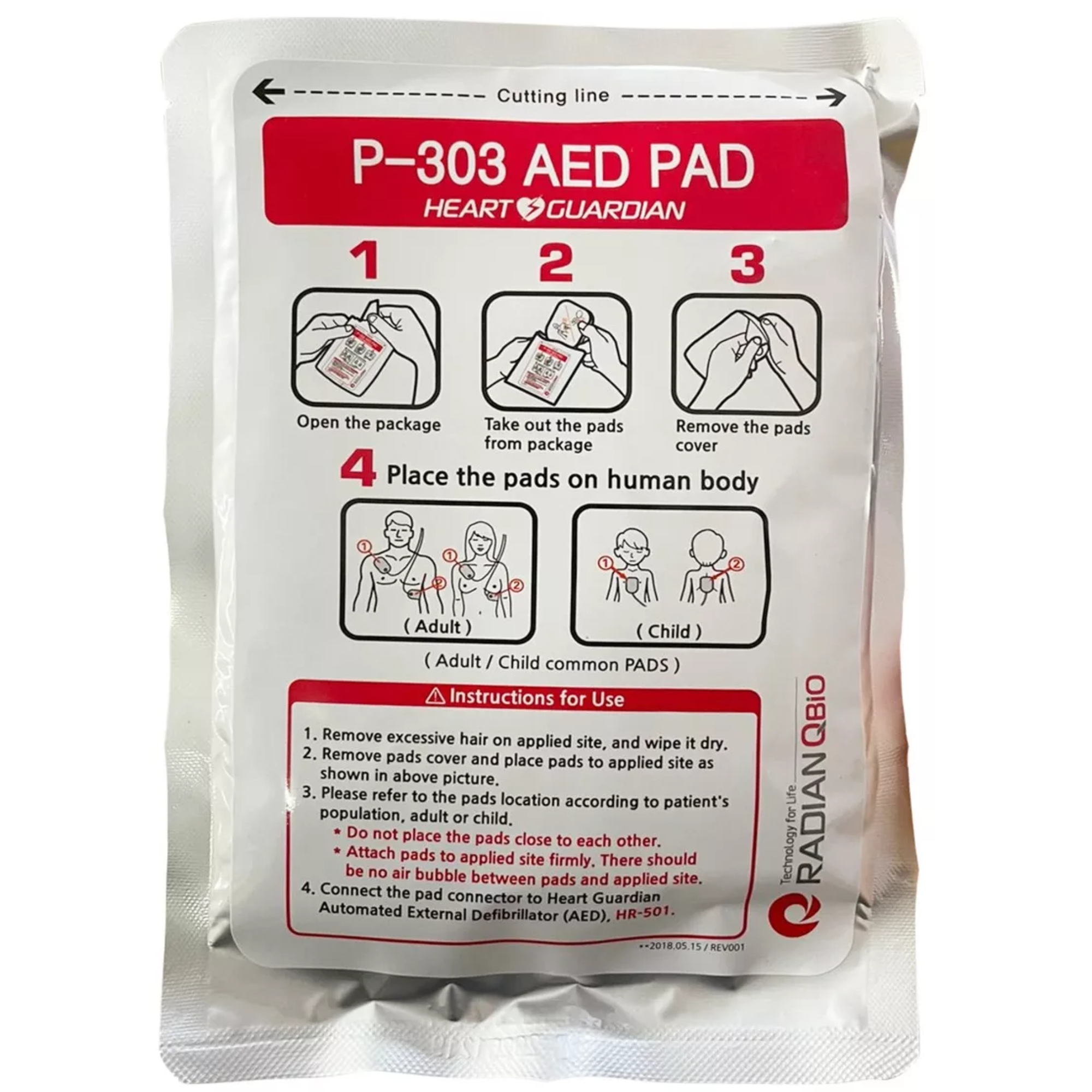 Desfibrilador Externo Automático Radianq Bio.
