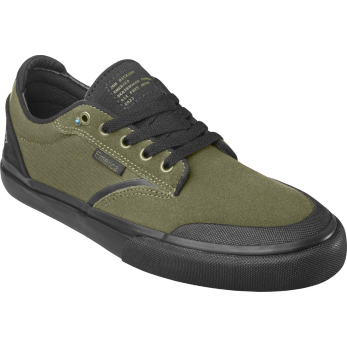 Tenis EMERICA DICKSON X SIX FEET ABOVE OD BLACK 520 para Skateboarding.