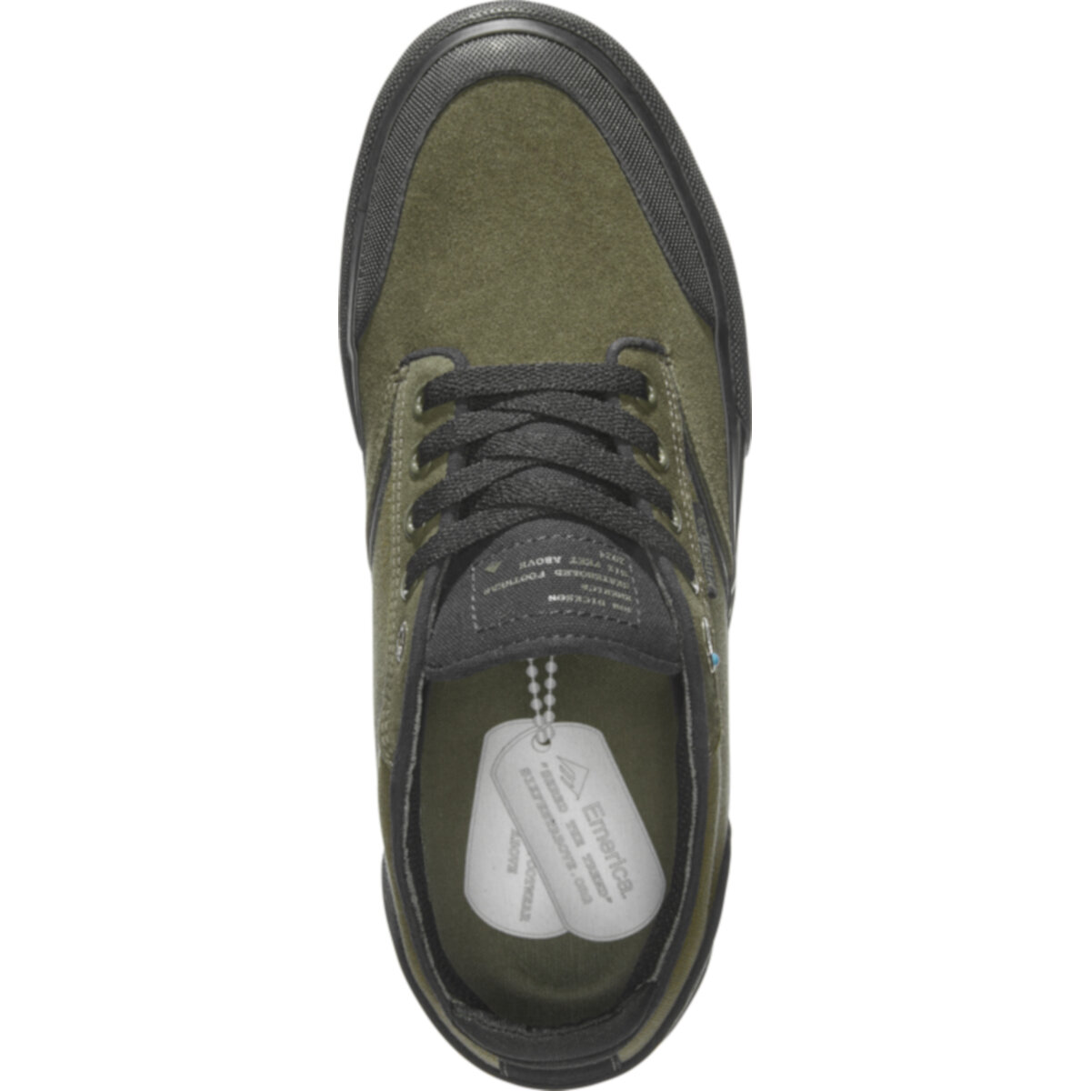 Tenis EMERICA DICKSON X SIX FEET ABOVE OD BLACK 520 para Skateboarding.