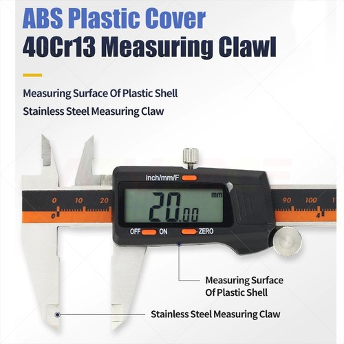 Calibrador Vernier Digital Lcd Pie Rey 15cm Acero Inoxidable Atverce VC 1.