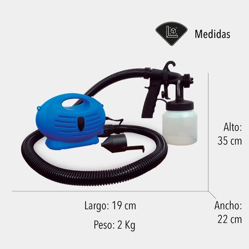 Easy Paint Compresora Pistola Para Pintar Zoom Garantia azul.