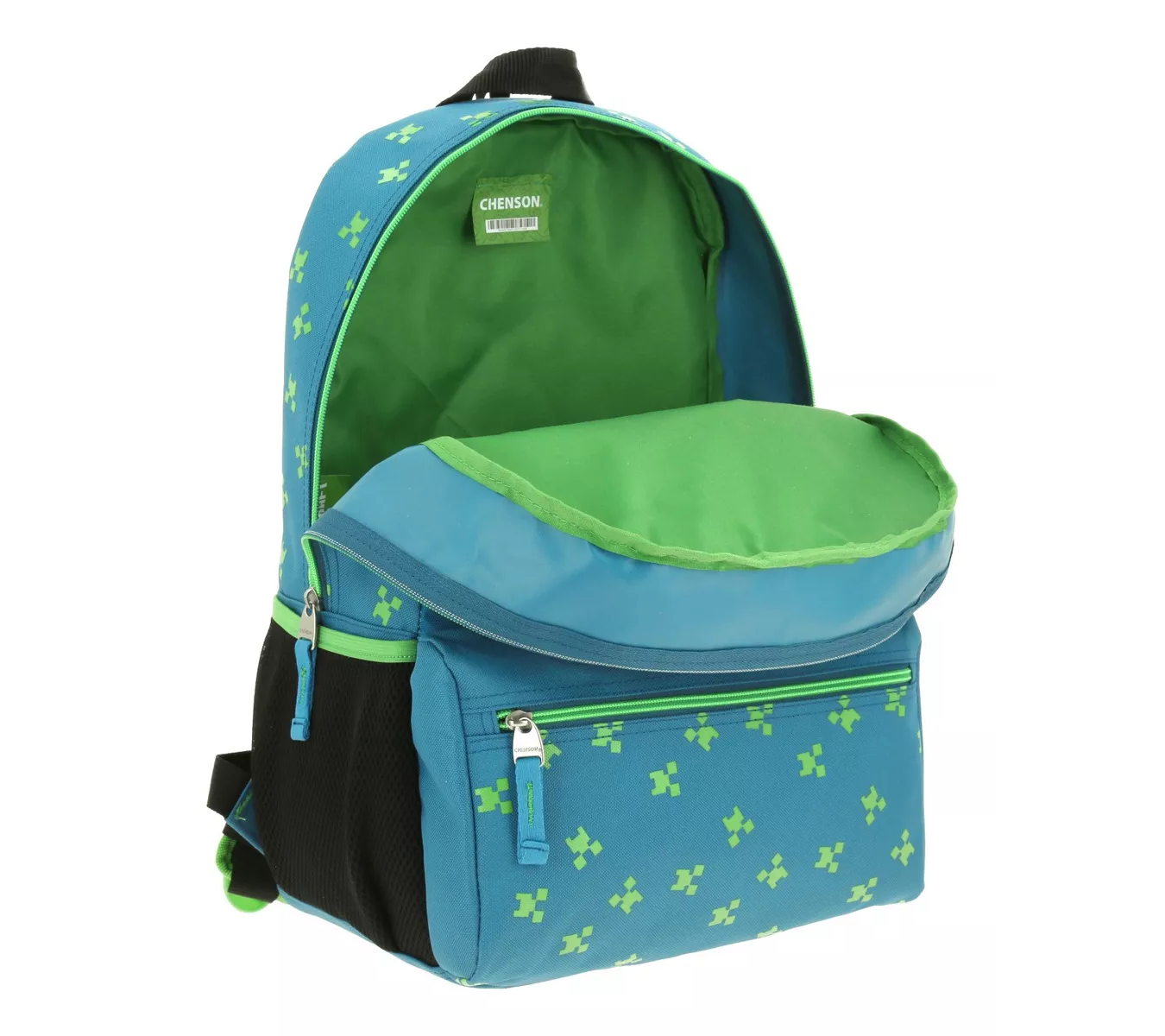 M Mochila Grande Escolar Primaria Chenson Minecraft Creeper Armyt Mc65972-9.