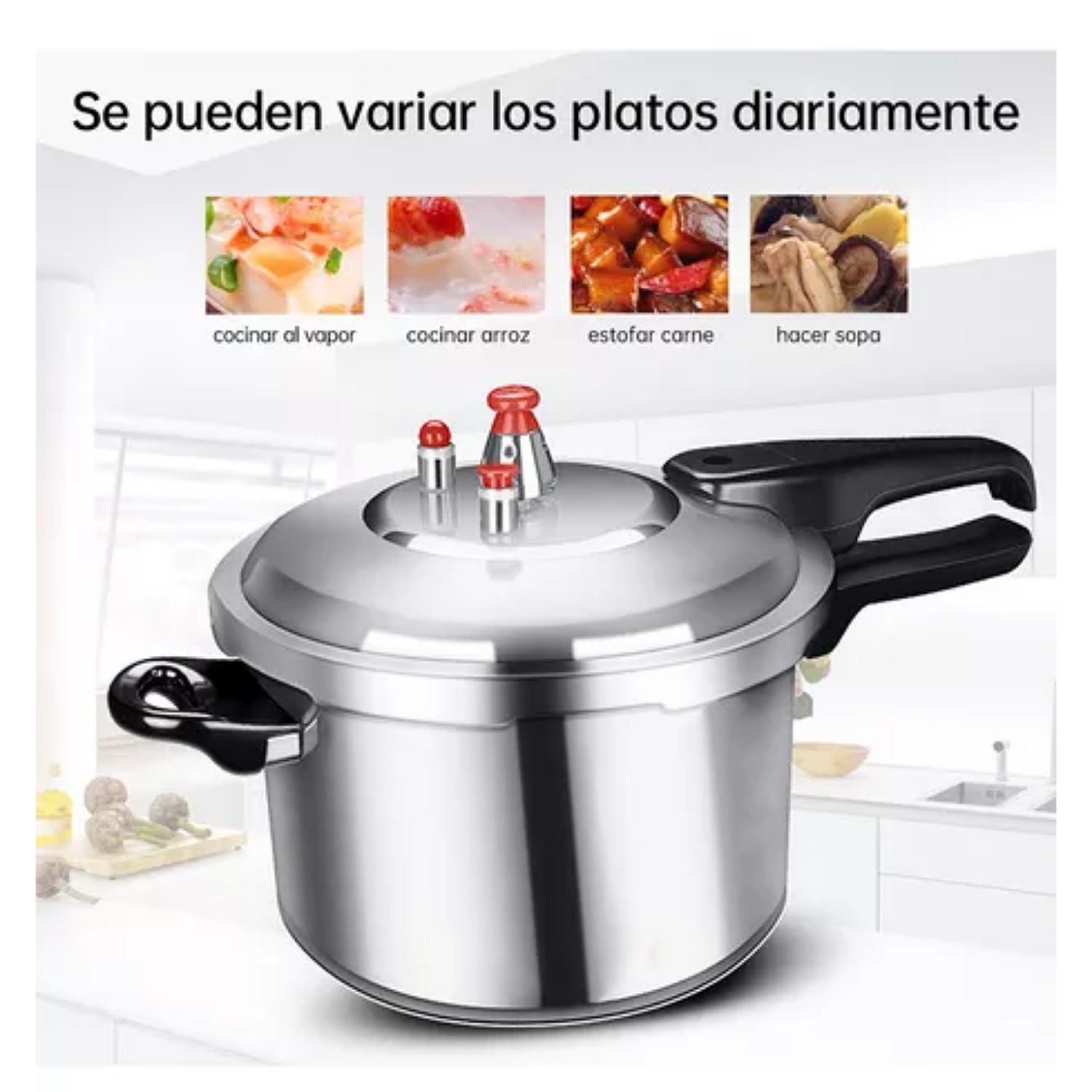 Olla Express De Presión Vaporeras Cocina 7l De Combustible.