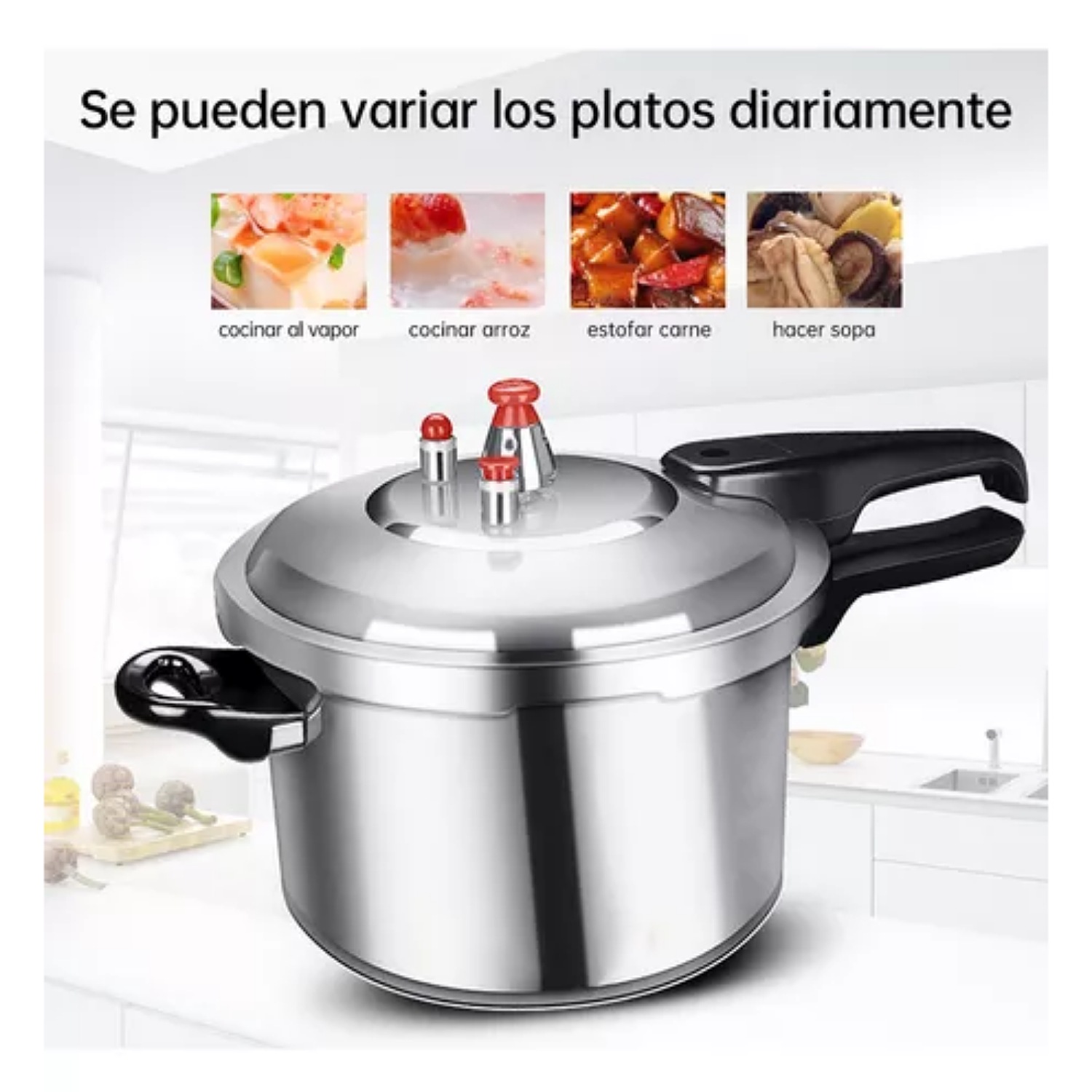 Olla Express De Presión Vaporeras Cocina 7l De Combustible.