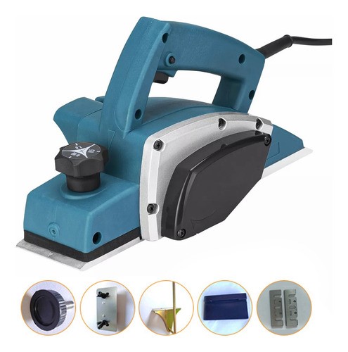 Cepillo Electrico Para Madera 18000rpm 1200w 110vcepilladora azul.