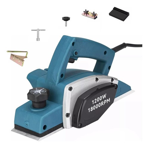 Cepillo Electrico Para Madera 18000rpm 1200w 110vcepilladora azul.