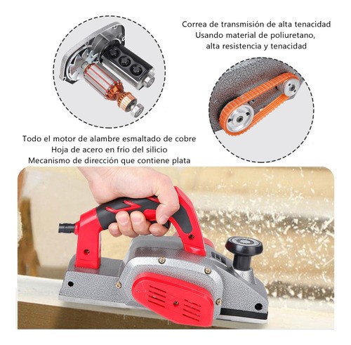 Cepilladora Eléctrica Para Madera Cepillo Profesional 82mm.