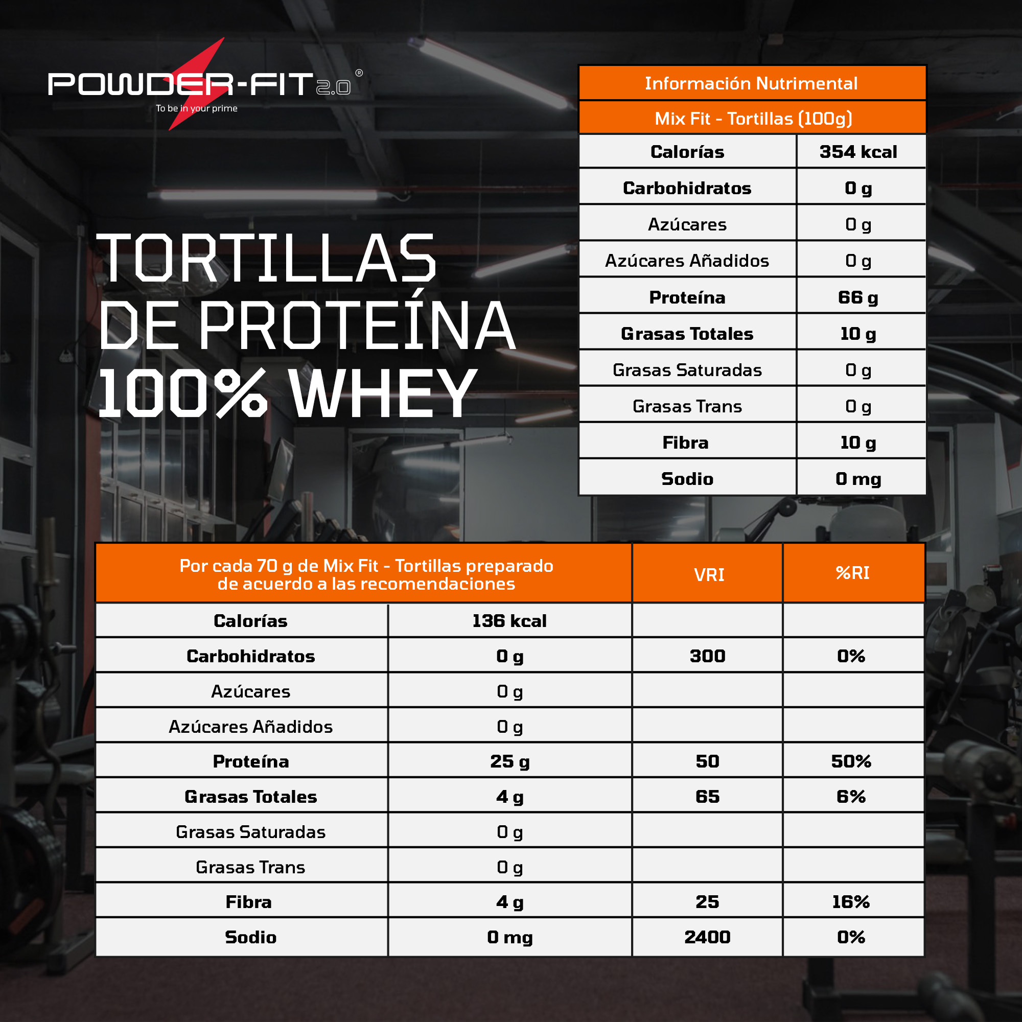 POWDER FIT | Mix para Tortillas de Proteina Fit-Tortilla | 100% Whey Protein | Sin Azucar - Sin Carbohidratos - Gluten Free | Snacks Saludables | Ideal para Dieta Keto y Gente Fit | Bolsa 1Kg/2.2 lb.