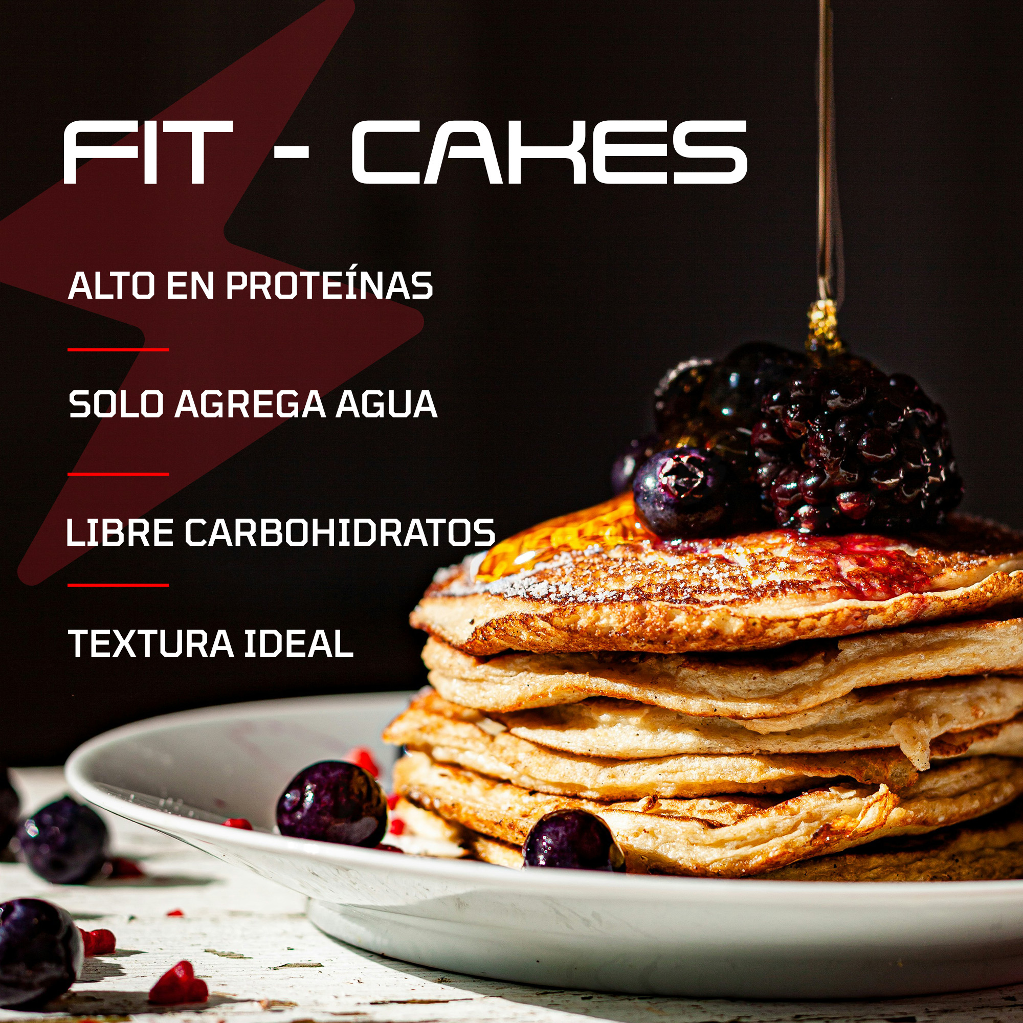 POWDER FIT | Mix para Tortillas de Proteina Fit-Cake | 100% Whey Protein | Sin Azucar - Sin Carbohidratos - Gluten Free | Snacks Saludables | Ideal para Dieta Keto y Gente Fit | Bolsa 1Kg/2.2 lb.