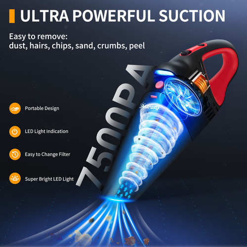 Astro AI AHVCJY801OR 560mL rojo y negro 12V 80 Hz.