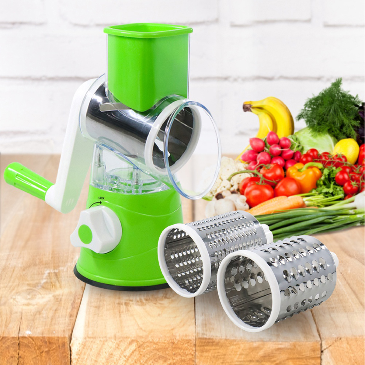 Rallador Cortador De Verdura Picador Manual Cocina Slicer