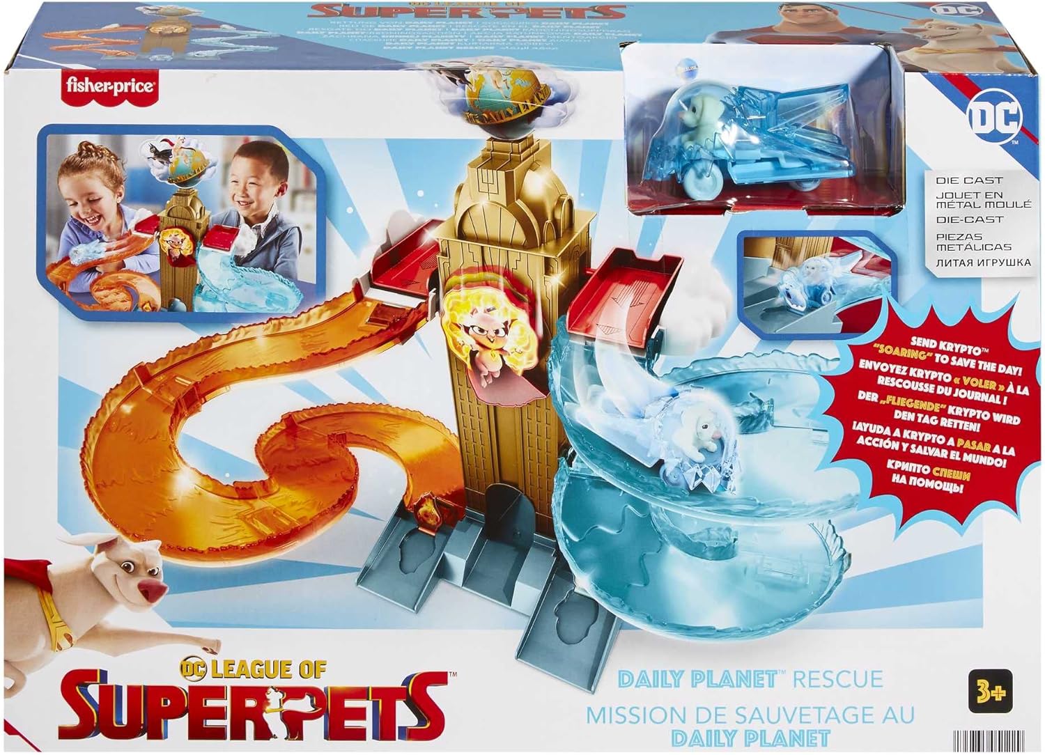 Super Mascotas Rescate en el Daily Planet, Rescate Diario el Planeta Fisher-Price HGL15.