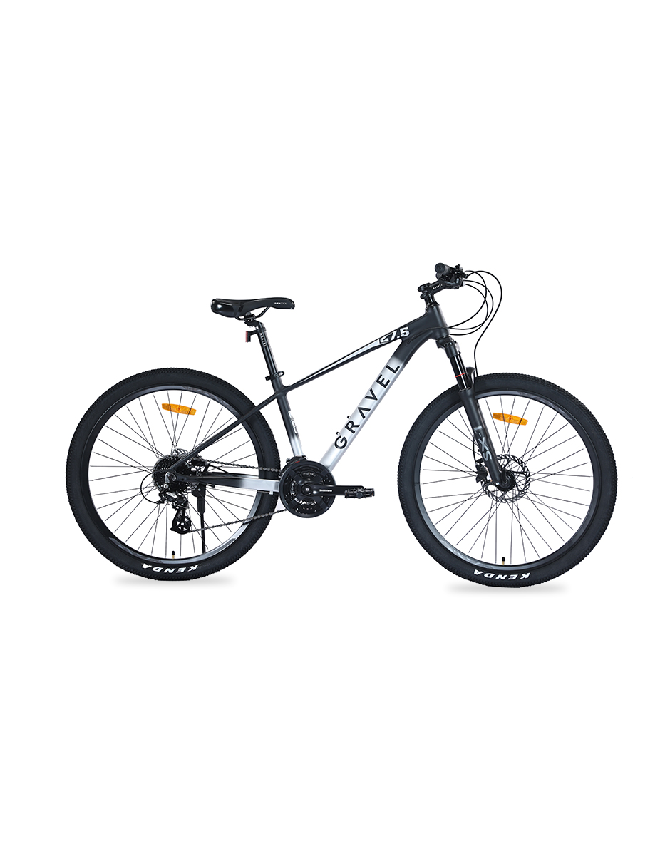 BICICLETA MTB ANDES R27.5 24V NEGRO/ PLATA L 19.