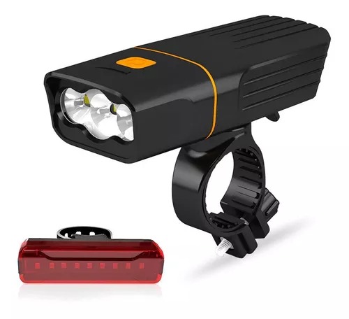 Lámpara Led T6 Recargable 1000 Lm Impermeable Para Bicicleta.