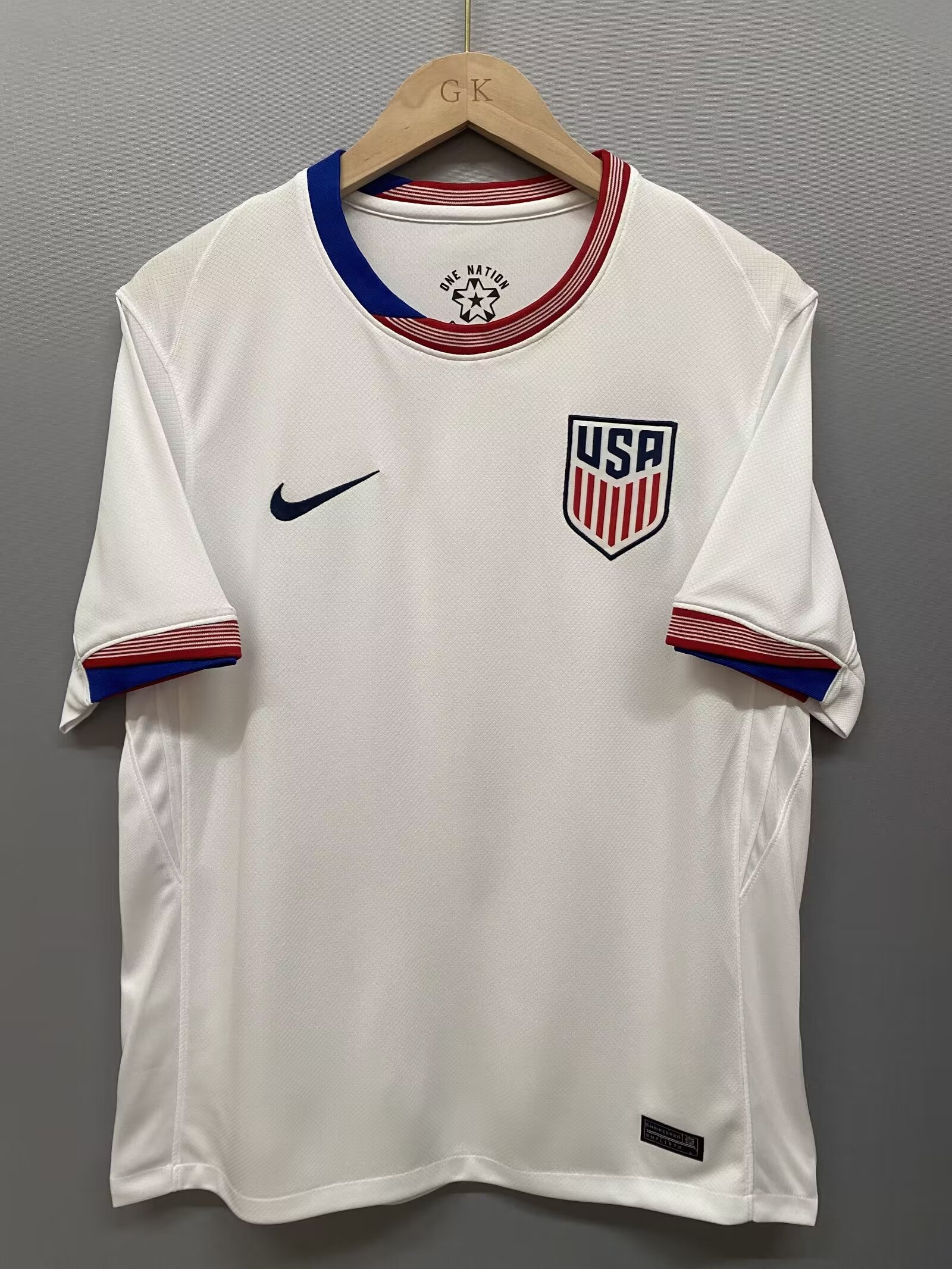 Nuevo! Jersey Estados Unidos USA Copa America 2024/2025 Titular Local Blanca Talla L.