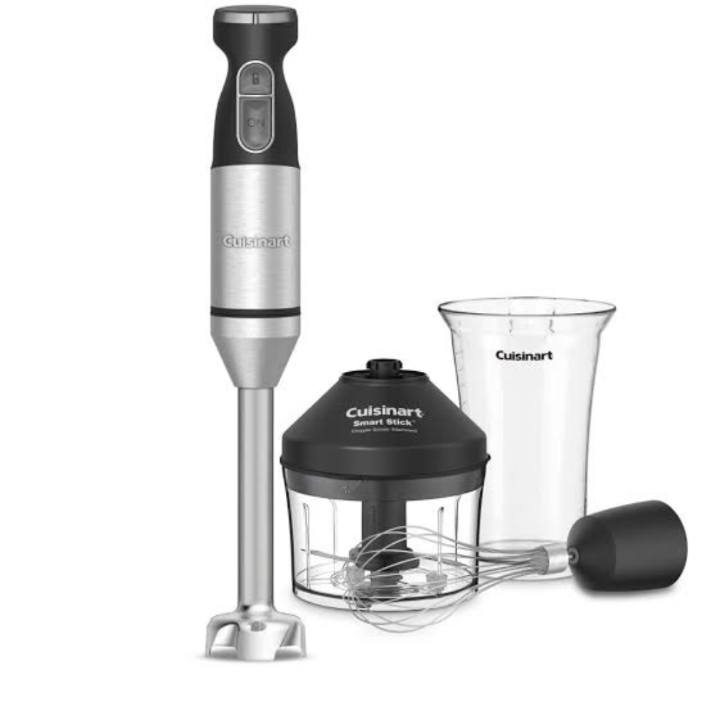 BATIDORA DE INMERSIÓN CROMADA SMART STICK C VASO	CUISINART	.