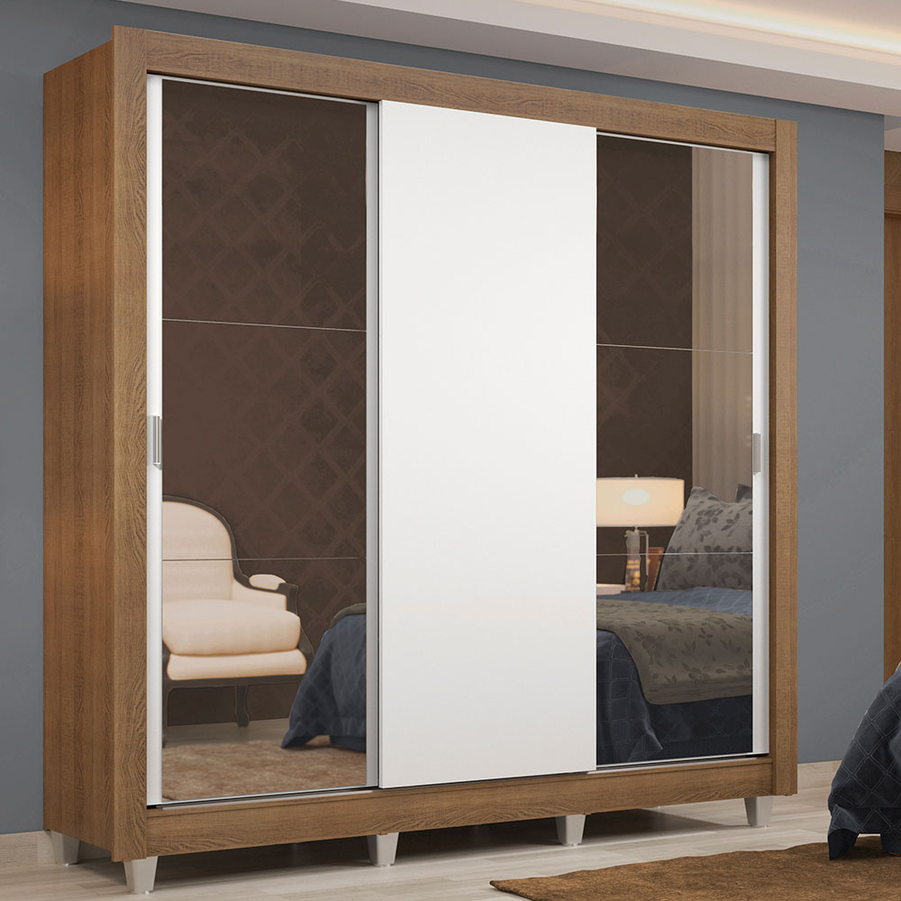Ropero Closet Madesa 3 Puertas con Pies MB