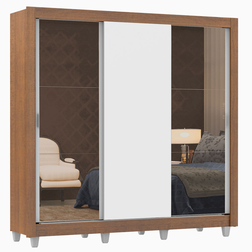 Ropero Closet Madesa 3 Puertas con Pies MB