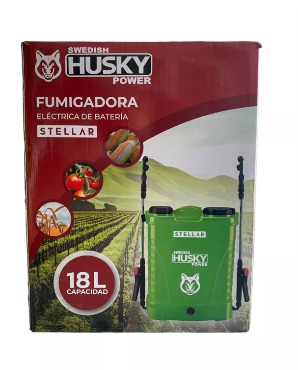 Fumigadora Aspersora Husky Stellar 2 Varillas 18l Eléctrica.