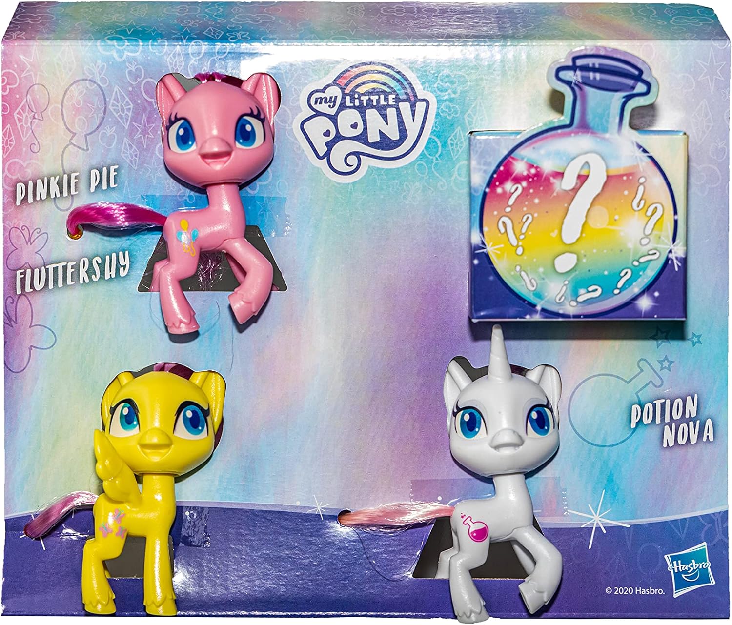 My Little Pony 3 Pack Pinkie Pie, Fluttershy Y Potion Nova.
