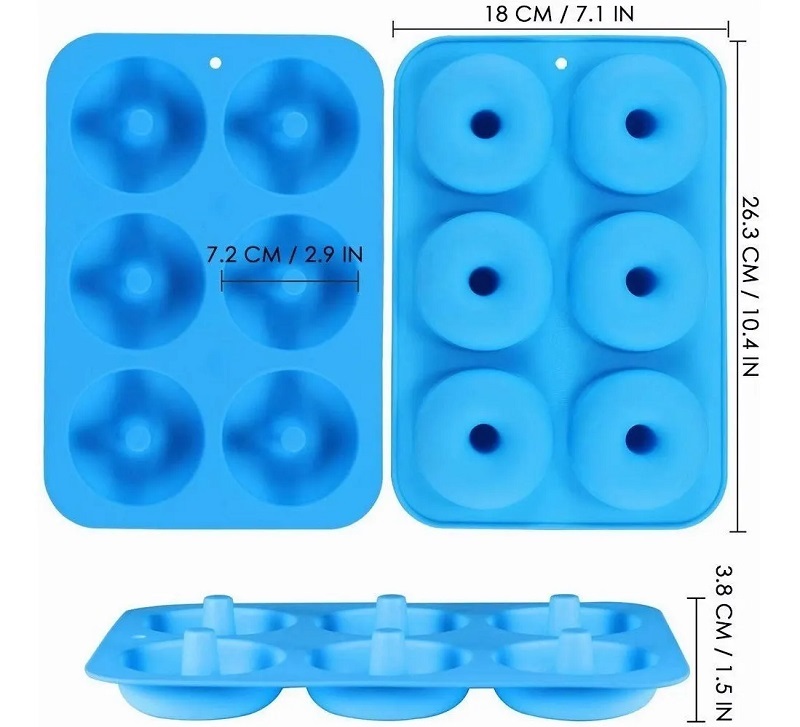 Molde de silicona para hacer donas paquete con 5 moldes .