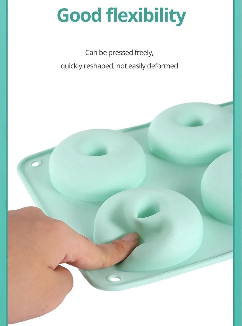 Molde de silicona para hacer donas paquete con 5 moldes .