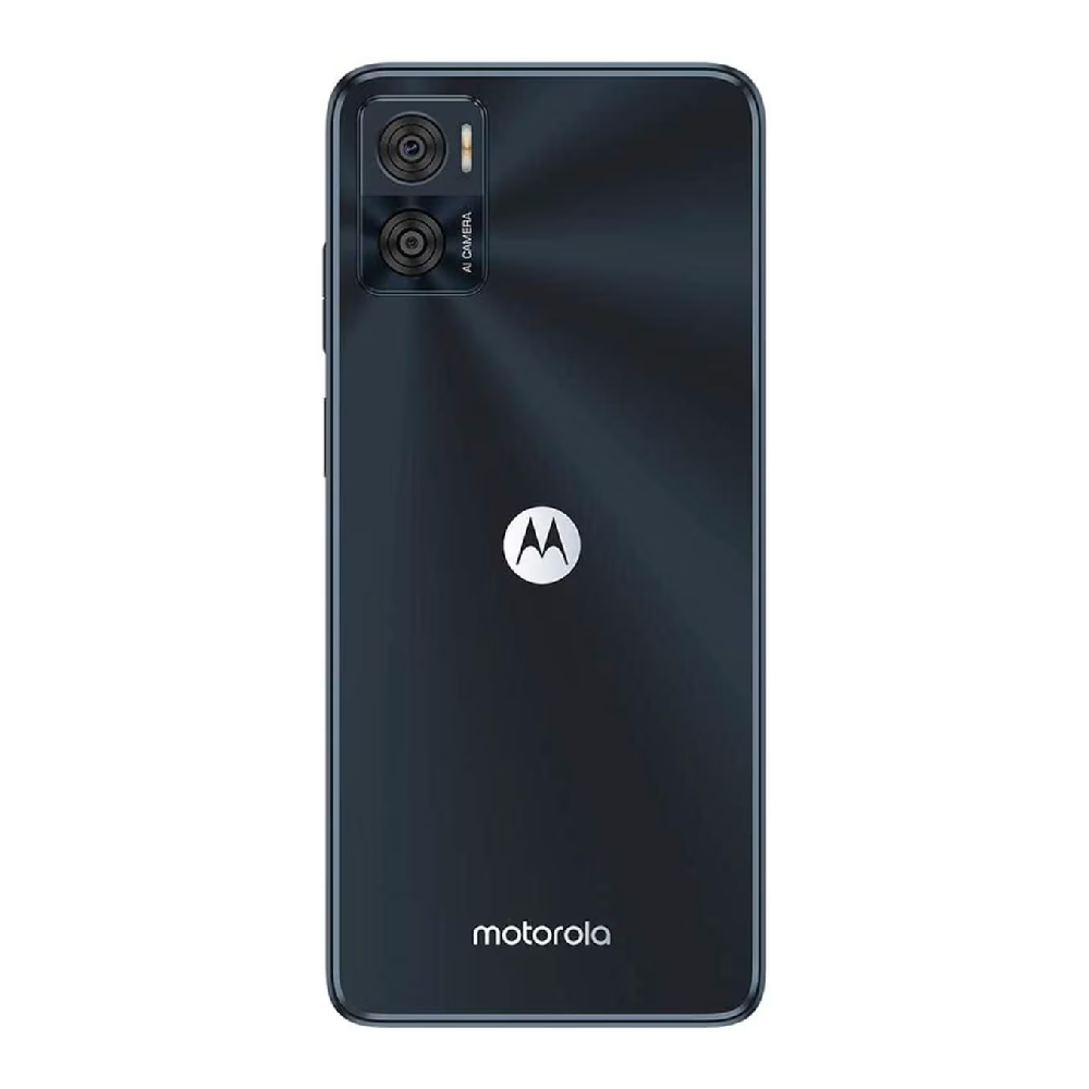 Motorola Moto E22 Dual SIM 64GB 4GB Triple Camara 1000MP Lector de Huella - Negro.
