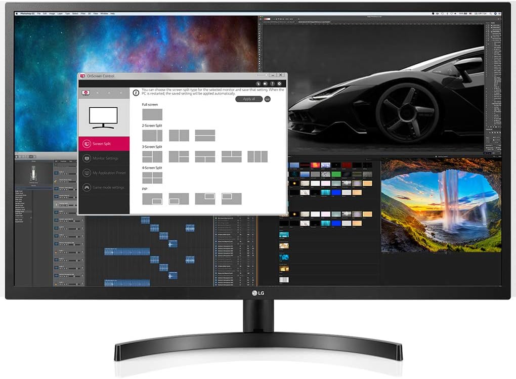 LG 32MN600P-B Monitor IPS Full HD 1920 x 1080 de 31.5 pulgadas con AMD FreeSync con puerto de pantalla y entradas HDMI